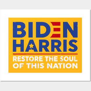 Biden Harris 2020 restore the soul of this nation Posters and Art